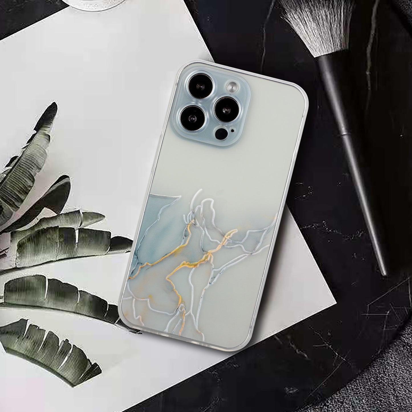 All-Inclusive Embossing Marble Pattern Soft TPU Precise Cut-Out Phone Cover Case for iPhone 13 Pro Max 6.7 inch