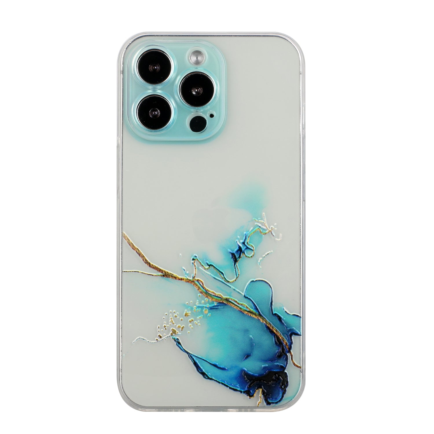 All-Inclusive Embossing Marble Pattern Soft TPU Precise Cut-Out Phone Cover Case for iPhone 13 Pro Max 6.7 inch