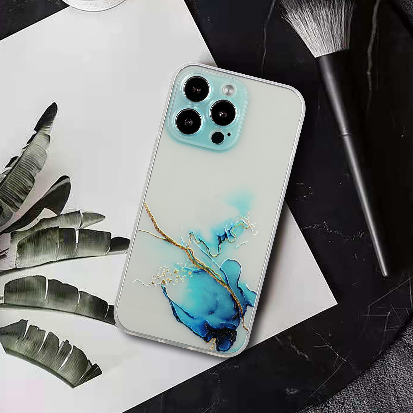 All-Inclusive Embossing Marble Pattern Soft TPU Precise Cut-Out Phone Cover Case for iPhone 13 Pro Max 6.7 inch