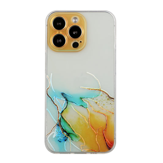 All-Inclusive Embossing Marble Pattern Soft TPU Precise Cut-Out Phone Cover Case for iPhone 13 Pro Max 6.7 inch