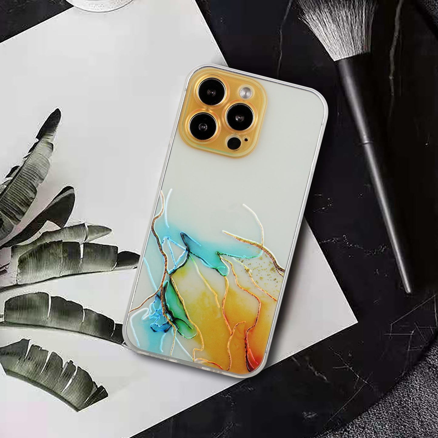 All-Inclusive Embossing Marble Pattern Soft TPU Precise Cut-Out Phone Cover Case for iPhone 13 Pro Max 6.7 inch