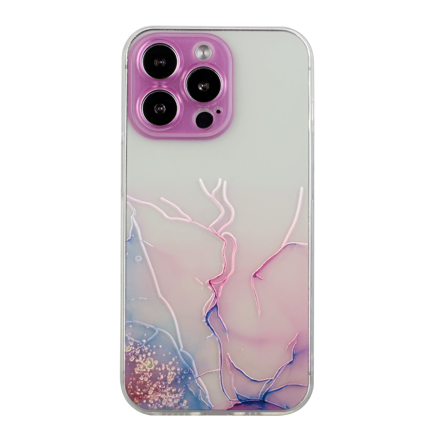 All-Inclusive Embossing Marble Pattern Soft TPU Precise Cut-Out Phone Cover Case for iPhone 13 Pro Max 6.7 inch