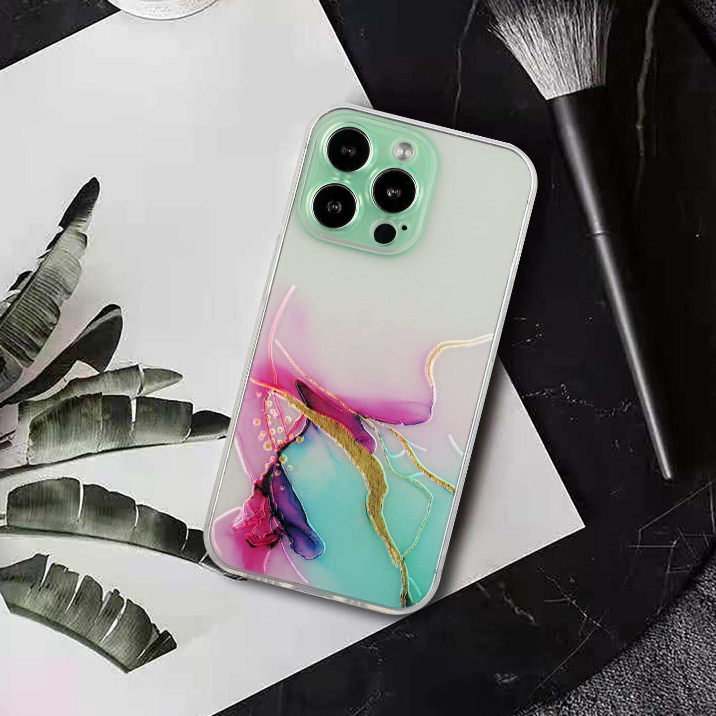 All-Inclusive Embossing Marble Pattern Soft TPU Precise Cut-Out Phone Cover Case for iPhone 13 Pro Max 6.7 inch