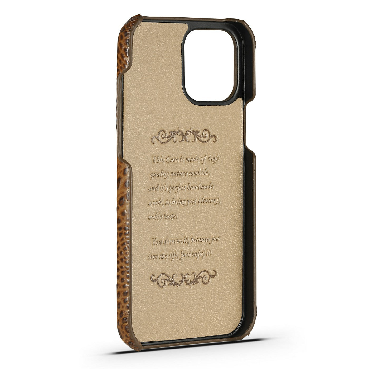 3D Crocodile Head Genuine Leather Coated PC Anti-Scratch Protective Back Case for iPhone 13 Pro Max 6.7 inch