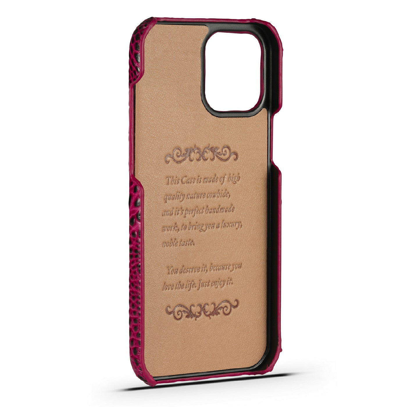3D Crocodile Head Genuine Leather Coated PC Anti-Scratch Protective Back Case for iPhone 13 Pro Max 6.7 inch