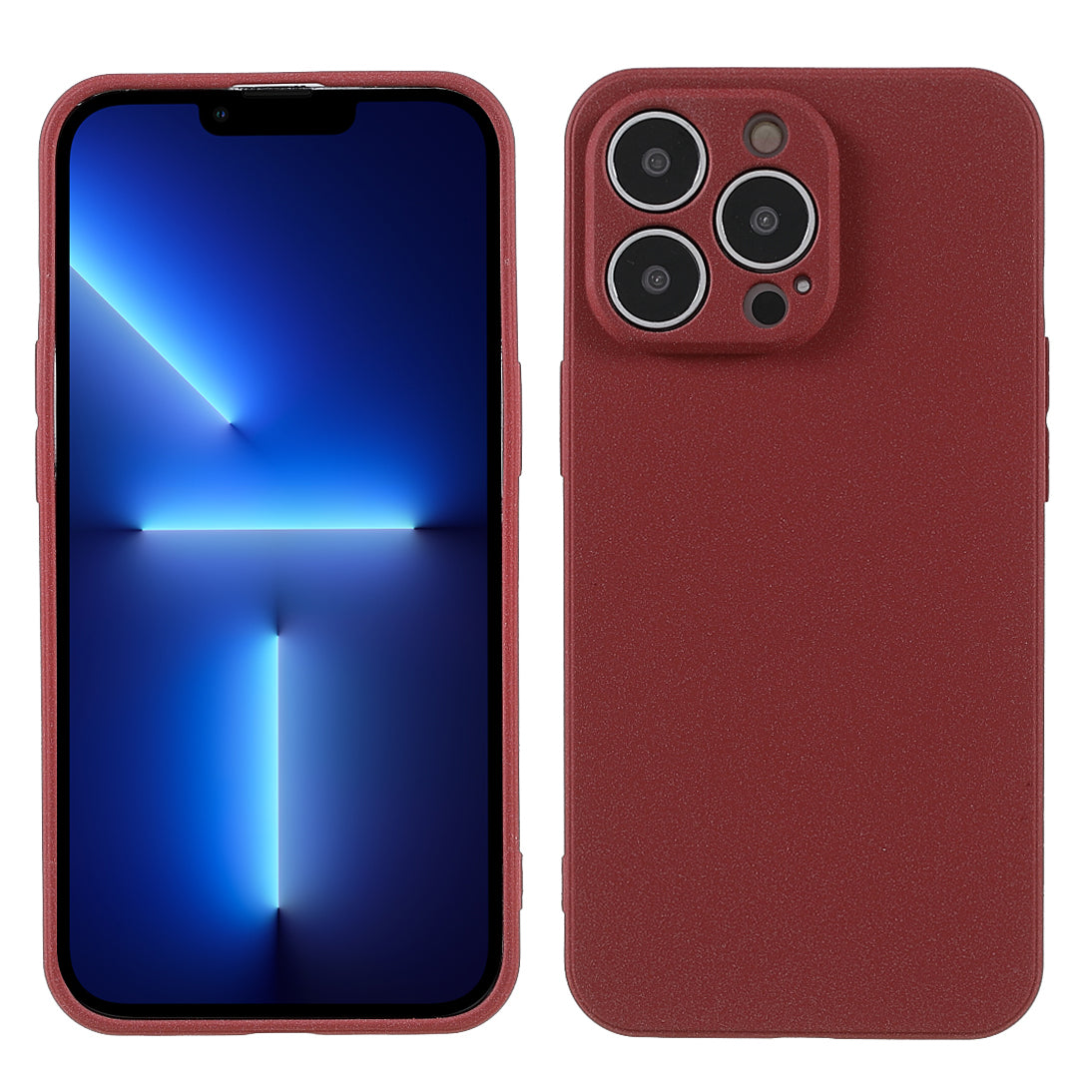 Double-sided Matte Wear-Resistant TPU Phone Case Cover for iPhone 13 Pro Max 6.7 inch