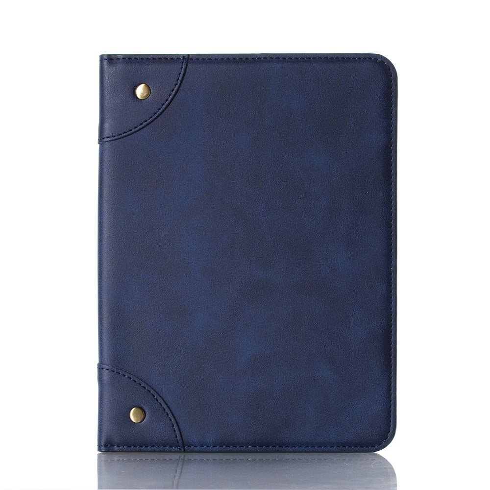 Retro Style Smart Sleep/Wake Up Tablet Leather Cover Case with Wallet Stand for iPad mini (2021)