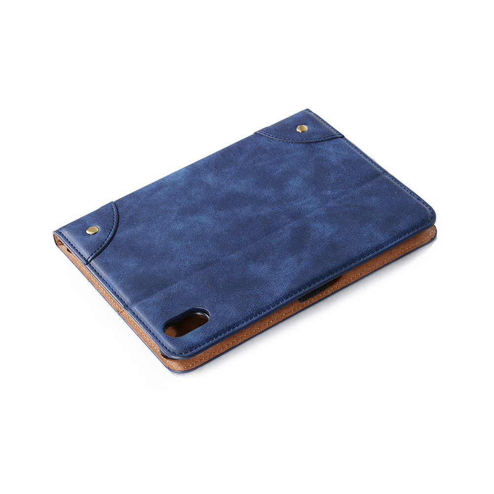Retro Style Smart Sleep/Wake Up Tablet Leather Cover Case with Wallet Stand for iPad mini (2021)