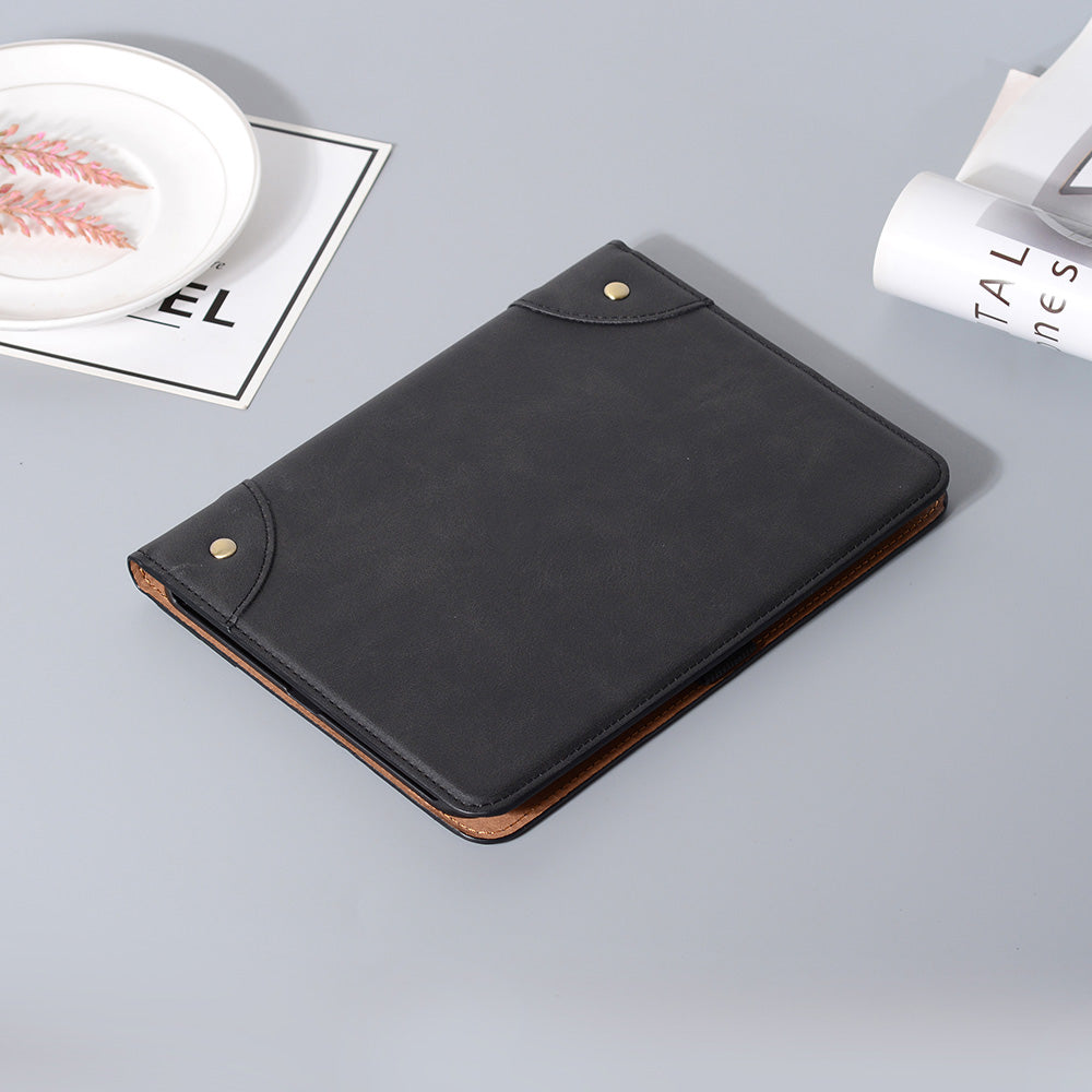 Retro Style Smart Sleep/Wake Up Tablet Leather Cover Case with Wallet Stand for iPad mini (2021)