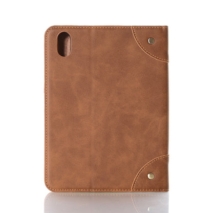 Retro Style Smart Sleep/Wake Up Tablet Leather Cover Case with Wallet Stand for iPad mini (2021)