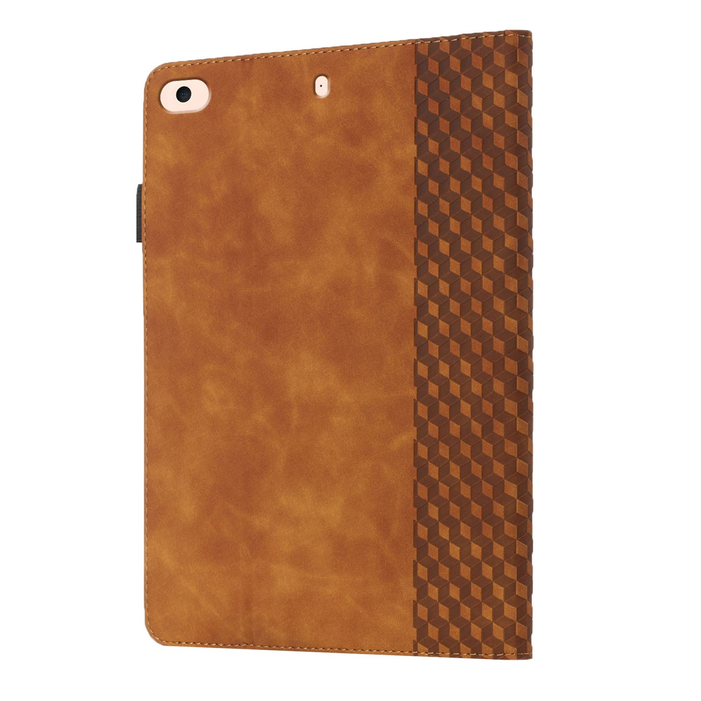 Rhombus Pattern Full Protection Anti-Drop Card Slots Design Skin-touch Feeling Stand Leather Tablet Case Cover for iPad Mini/Mini 2/mini 3/mini 4/mini (2019) 7.9 inch