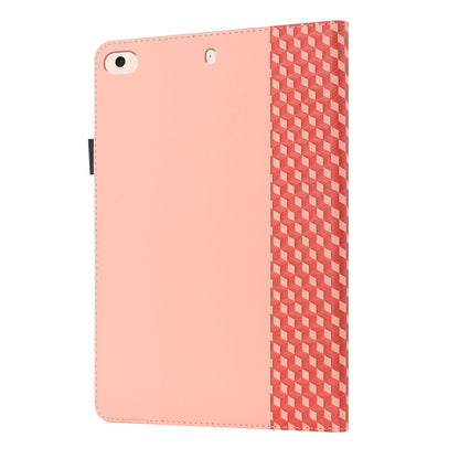 Rhombus Pattern Full Protection Anti-Drop Card Slots Design Skin-touch Feeling Stand Leather Tablet Case Cover for iPad Mini/Mini 2/mini 3/mini 4/mini (2019) 7.9 inch