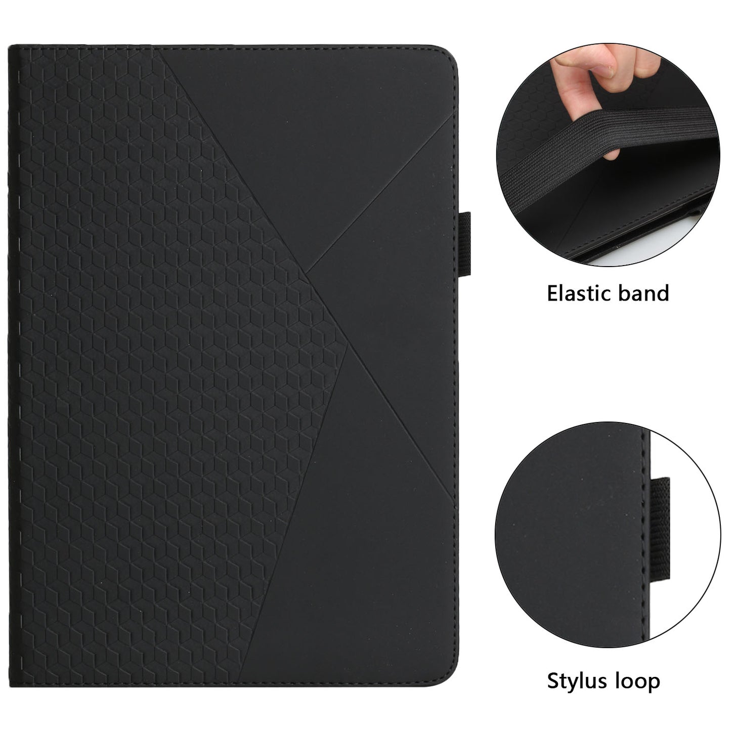 Rhombus Pattern Full Protection Anti-Drop Card Slots Design Skin-touch Feeling Stand Leather Tablet Case Cover for iPad Mini/Mini 2/mini 3/mini 4/mini (2019) 7.9 inch