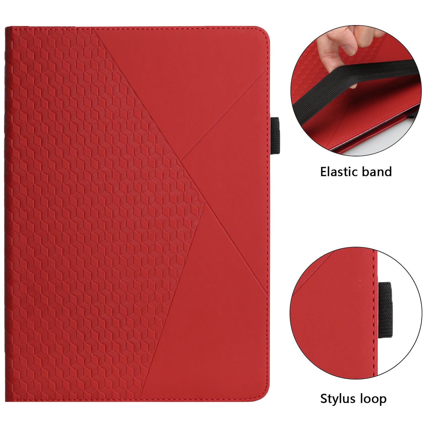 Rhombus Pattern Full Protection Anti-Drop Card Slots Design Skin-touch Feeling Stand Leather Tablet Case Cover for iPad Mini/Mini 2/mini 3/mini 4/mini (2019) 7.9 inch