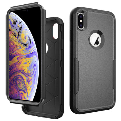 Anti-Drop Full Protection TPU + PC Hybrid Case Support Wireless Charging for iPhone X/XS