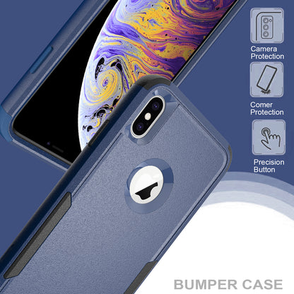 Anti-Drop Full Protection TPU + PC Hybrid Case Support Wireless Charging for iPhone X/XS