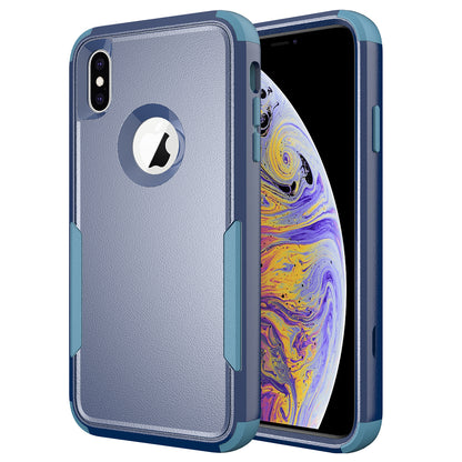 Anti-Drop Full Protection TPU + PC Hybrid Case Support Wireless Charging for iPhone X/XS