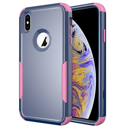 Anti-Drop Full Protection TPU + PC Hybrid Case Support Wireless Charging for iPhone X/XS