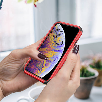 Anti-Drop Full Protection TPU + PC Hybrid Case Support Wireless Charging for iPhone X/XS