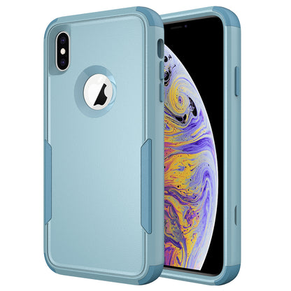 Anti-Drop Full Protection TPU + PC Hybrid Case Support Wireless Charging for iPhone X/XS