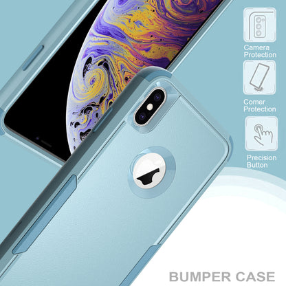 Anti-Drop Full Protection TPU + PC Hybrid Case Support Wireless Charging for iPhone X/XS