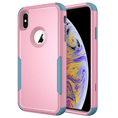 Anti-Drop Full Protection TPU + PC Hybrid Case Support Wireless Charging for iPhone X/XS