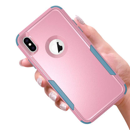 Anti-Drop Full Protection TPU + PC Hybrid Case Support Wireless Charging for iPhone X/XS