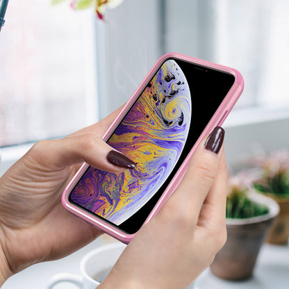 Anti-Drop Full Protection TPU + PC Hybrid Case Support Wireless Charging for iPhone X/XS