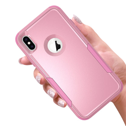 Anti-Drop Full Protection TPU + PC Hybrid Case Support Wireless Charging for iPhone X/XS