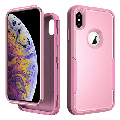 Anti-Drop Full Protection TPU + PC Hybrid Case Support Wireless Charging for iPhone X/XS