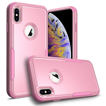 Anti-Drop Full Protection TPU + PC Hybrid Case Support Wireless Charging for iPhone X/XS