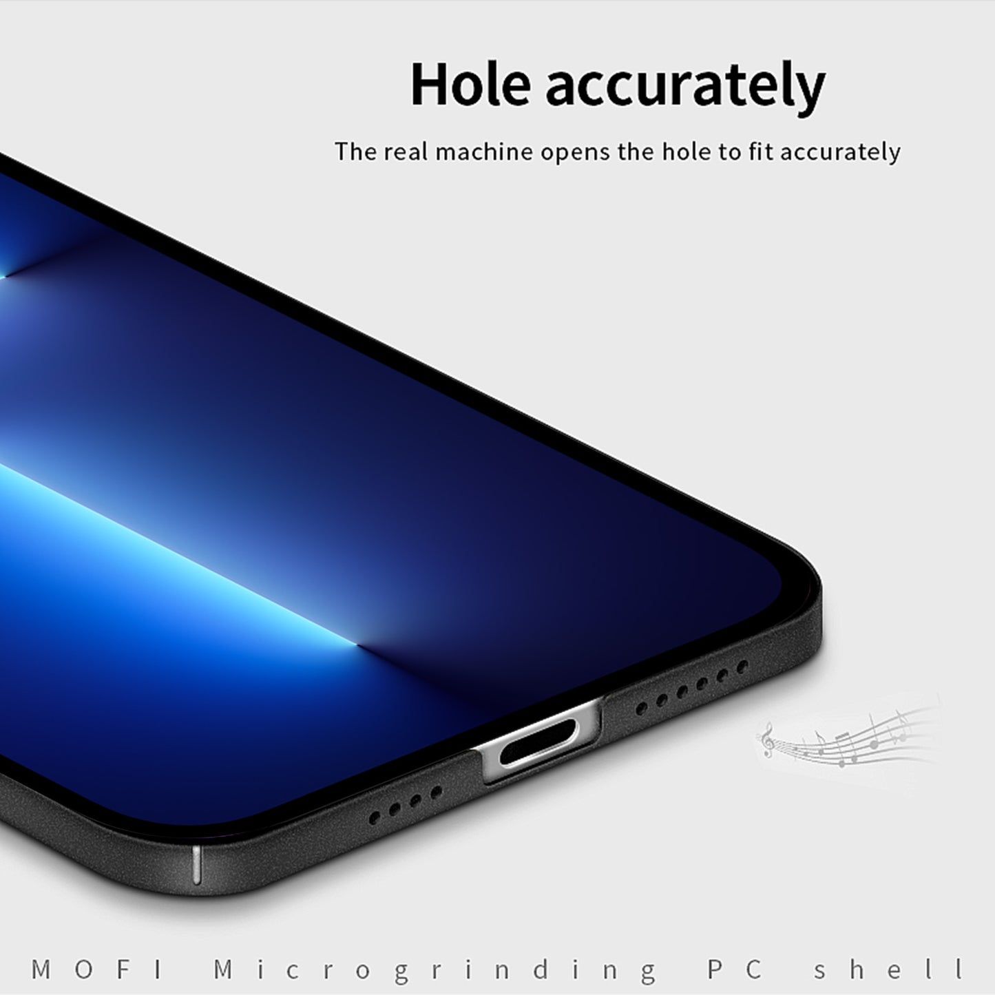 MOFI Shield Matte Series Fall-resistant Mobile Phone Protector Hard PC Case for iPhone 13 Pro 6.1 inch