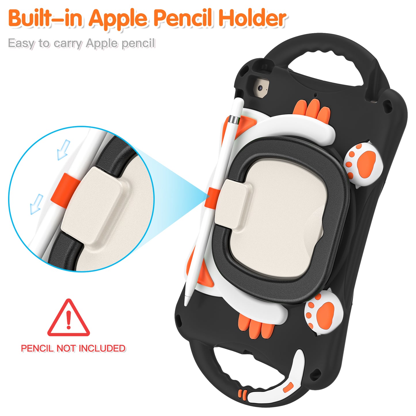 Rugged Heavy Duty 3-in-1 Rotary Kickstand PC + Silicone Protective Case for iPad Mini / 2 / 3 / 4 / mini (2019) 7.9 inch