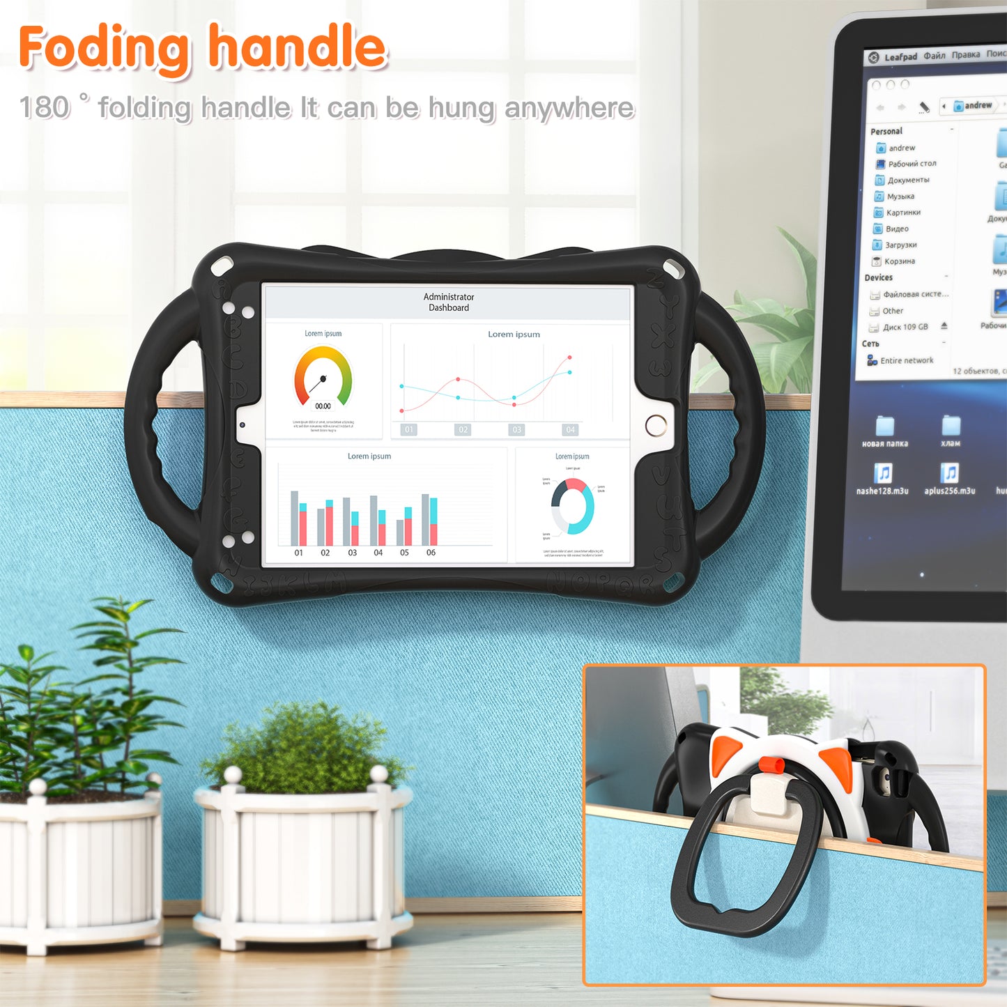 Rugged Heavy Duty 3-in-1 Rotary Kickstand PC + Silicone Protective Case for iPad Mini / 2 / 3 / 4 / mini (2019) 7.9 inch