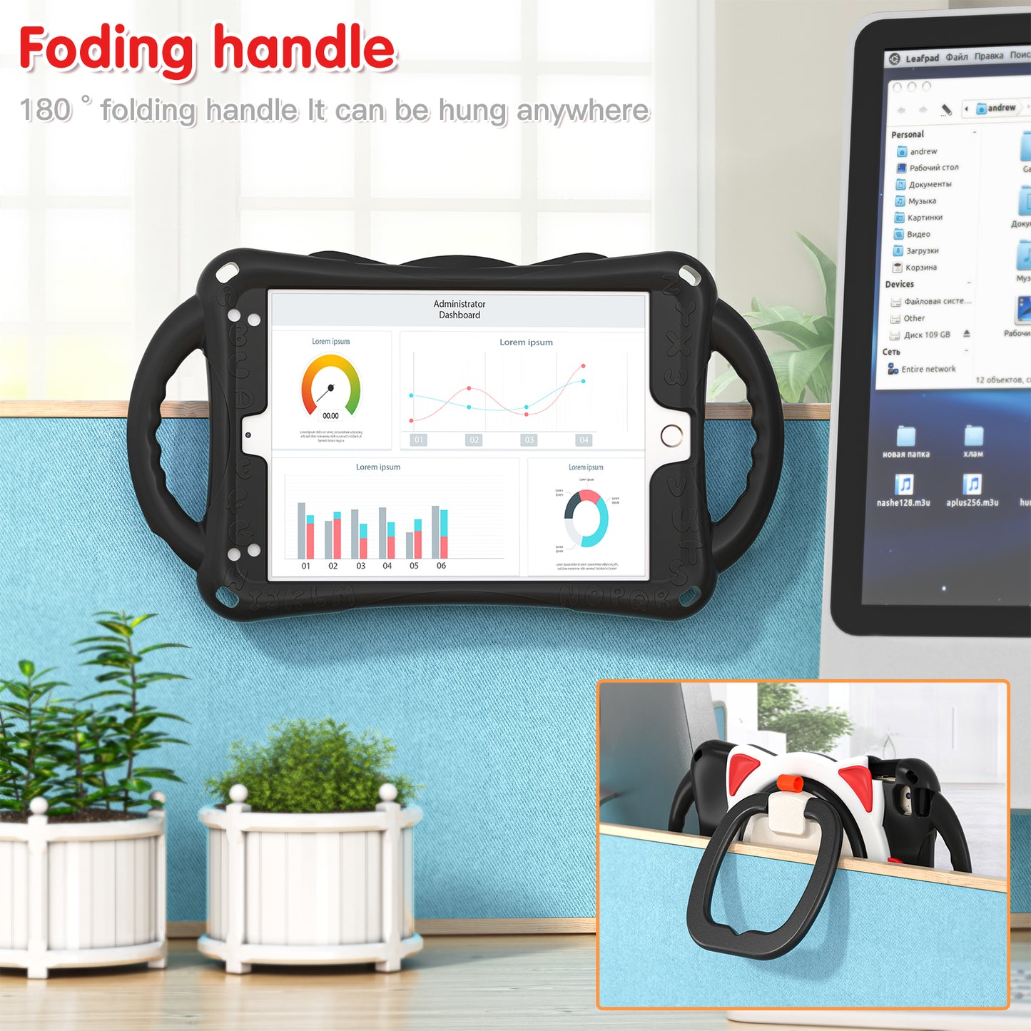 Rugged Heavy Duty 3-in-1 Rotary Kickstand PC + Silicone Protective Case for iPad Mini / 2 / 3 / 4 / mini (2019) 7.9 inch