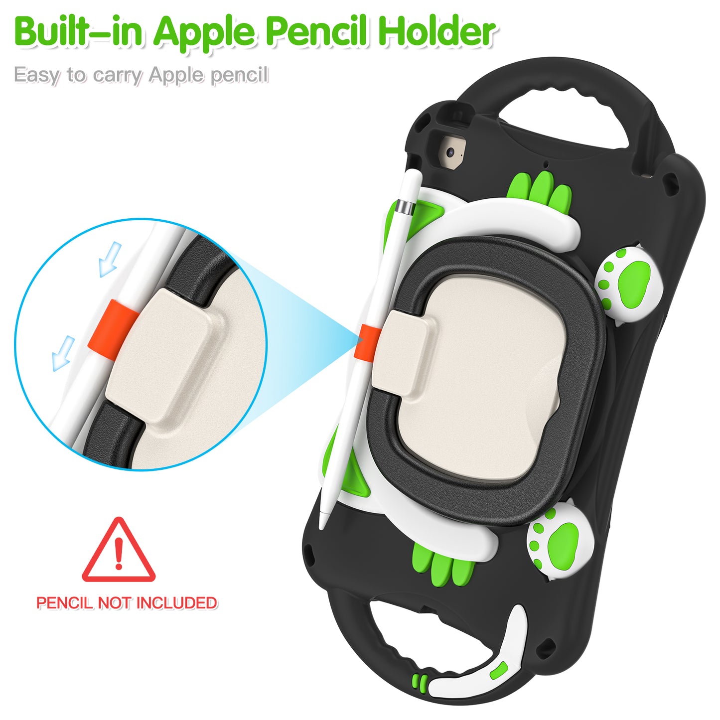 Rugged Heavy Duty 3-in-1 Rotary Kickstand PC + Silicone Protective Case for iPad Mini / 2 / 3 / 4 / mini (2019) 7.9 inch