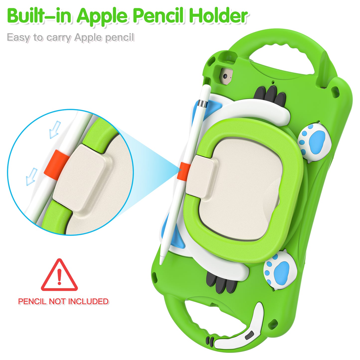 Rugged Heavy Duty 3-in-1 Rotary Kickstand PC + Silicone Protective Case for iPad Mini / 2 / 3 / 4 / mini (2019) 7.9 inch