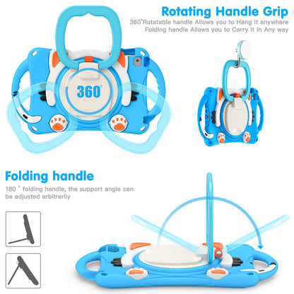 Rugged Heavy Duty 3-in-1 Rotary Kickstand PC + Silicone Protective Case for iPad Mini / 2 / 3 / 4 / mini (2019) 7.9 inch