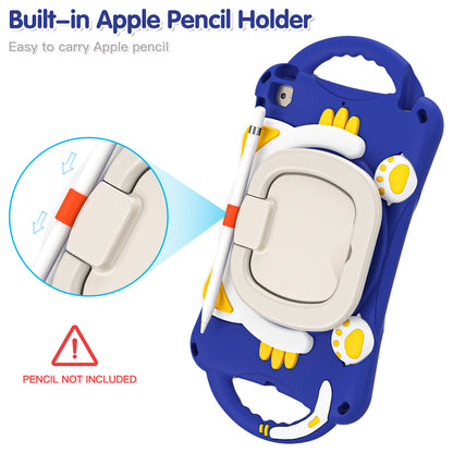 Rugged Heavy Duty 3-in-1 Rotary Kickstand PC + Silicone Protective Case for iPad Mini / 2 / 3 / 4 / mini (2019) 7.9 inch
