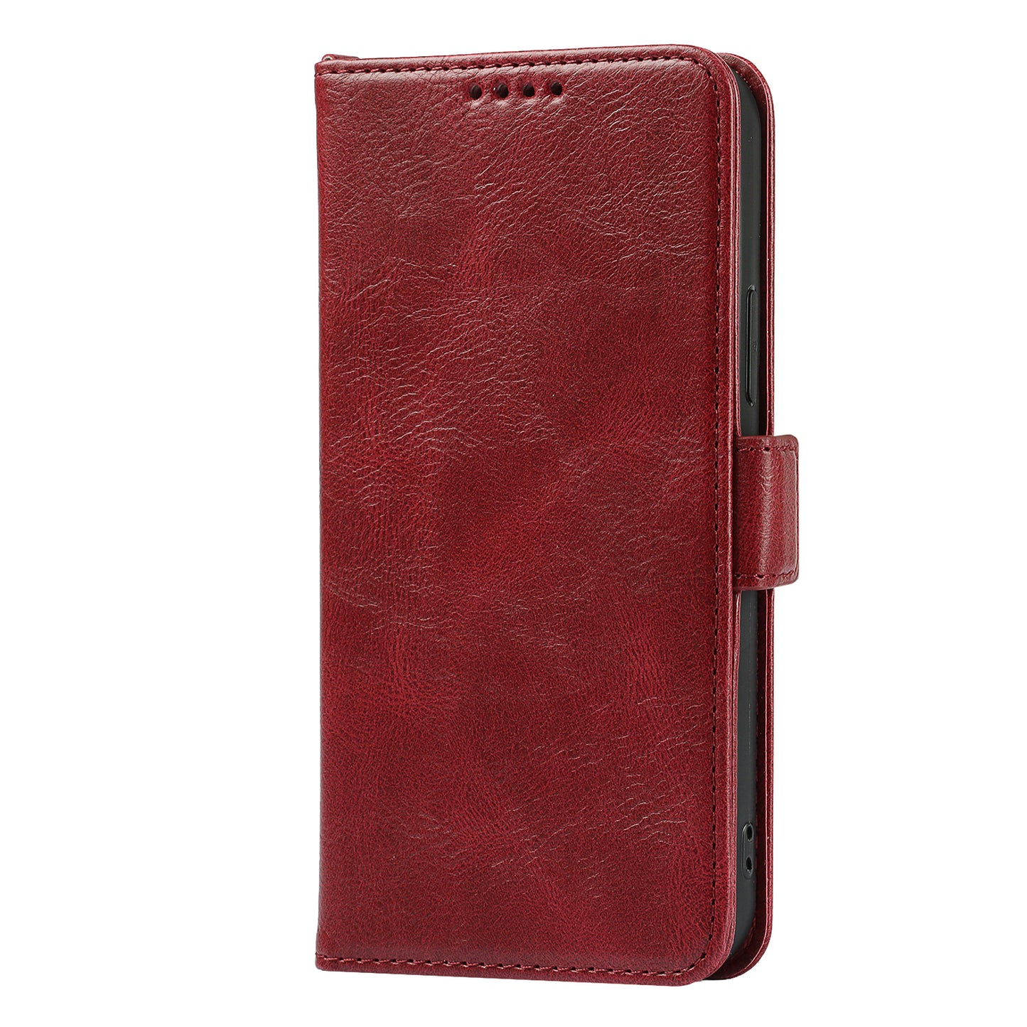 Retro Style Phone Shell Case RFID Blocking Magnetic Closure Wallet Phone Cover for iPhone 13 mini 5.4 inch