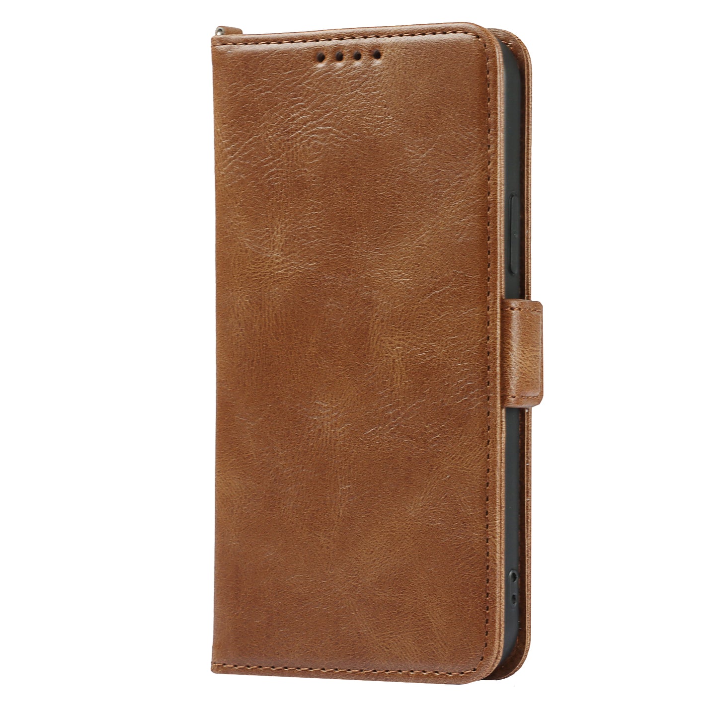 Retro Style Phone Shell Case RFID Blocking Magnetic Closure Wallet Phone Cover for iPhone 13 mini 5.4 inch