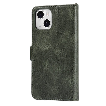 Retro Style Phone Shell Case RFID Blocking Magnetic Closure Wallet Phone Cover for iPhone 13 mini 5.4 inch