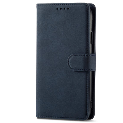 RFID Anti-theft Swiping Design Matte PU Leather Wallet Stand Phone Cover Shell for iPhone 11 6.1 inch