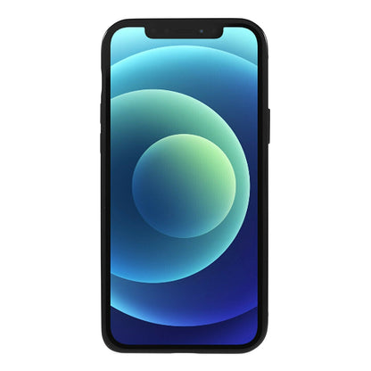 Drop-resistant Tempered Glass + Metal Matte Hybrid Phone Case Shell for iPhone 12 6.1 inch