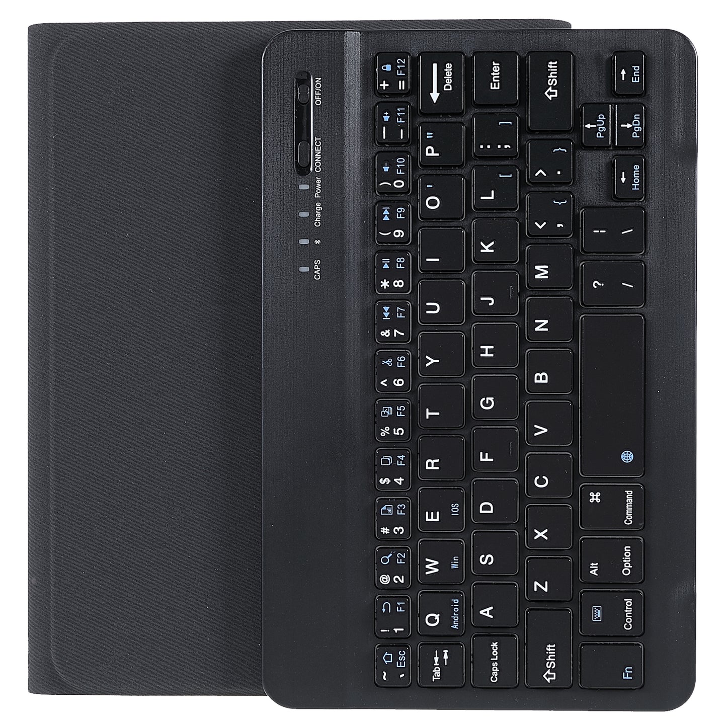 Wireless Bluetooth Keyboard + Auto Wake/Sleep Pen Slot Design Cloth Texture Tablet Leather Cover Shell for iPad mini (2021)