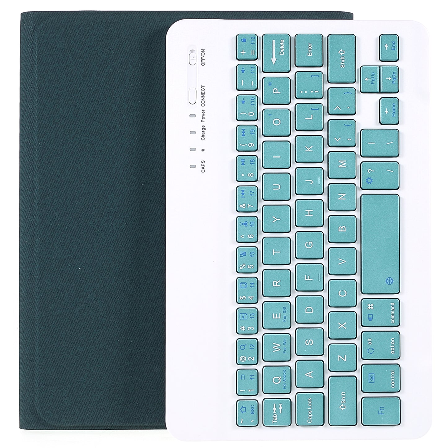 Wireless Bluetooth Keyboard + Auto Wake/Sleep Pen Slot Design Cloth Texture Tablet Leather Cover Shell for iPad mini (2021)