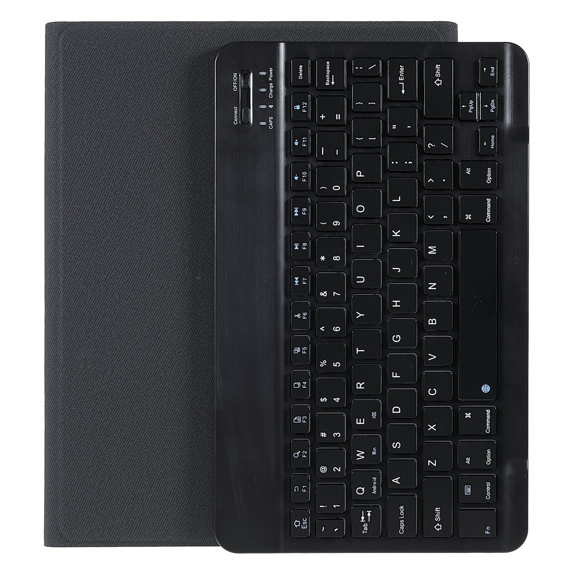 Bluetooth Wireless Keyboard + Cloth Texture TPU Pen Slot Tablet Case with Auto Wake/Sleep for iPad Pro 10.5-inch (2017)/iPad Air 10.5 inch (2019)/iPad 10.2 (2021)/(2020)/(2019)