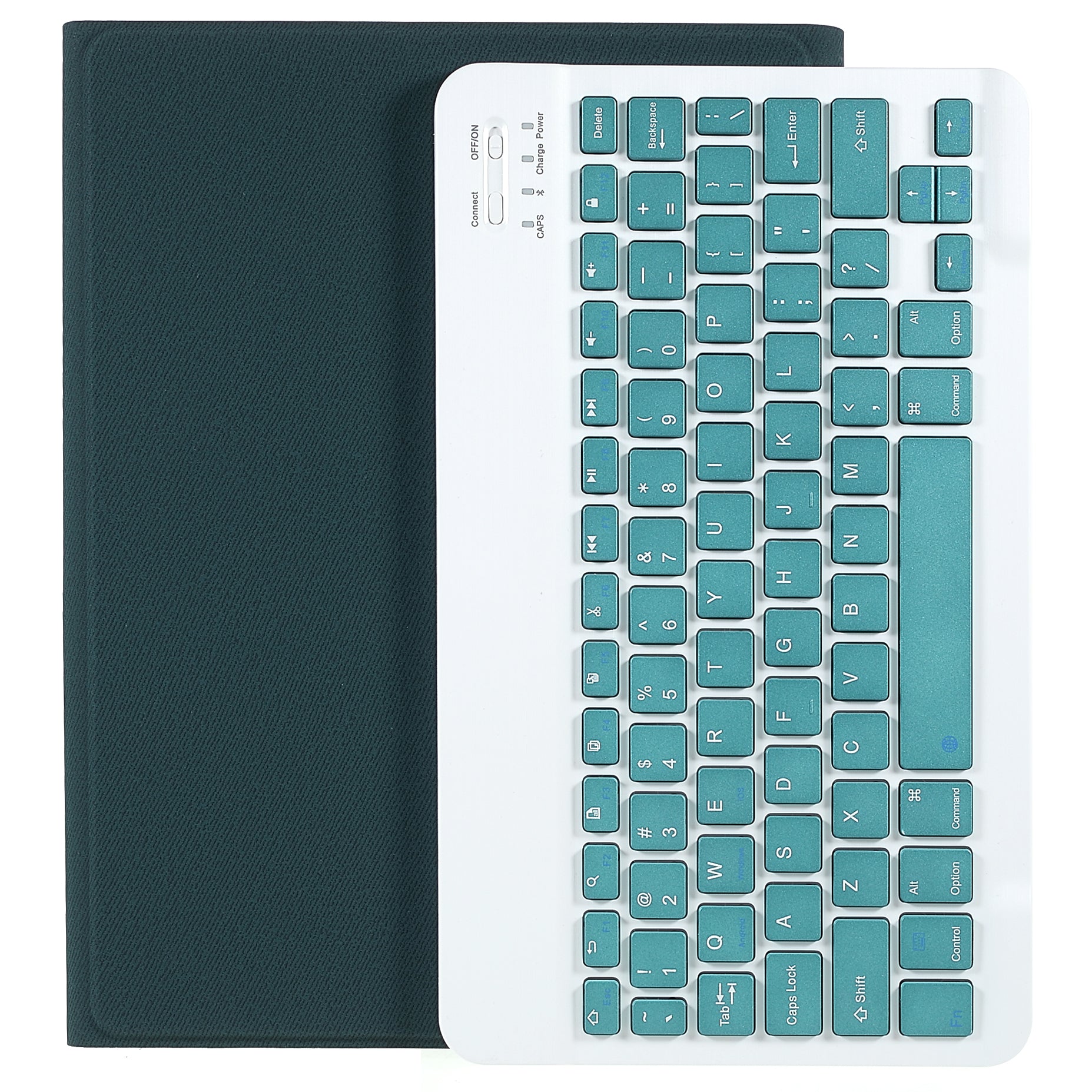 Bluetooth Wireless Keyboard + Cloth Texture TPU Pen Slot Tablet Case with Auto Wake/Sleep for iPad Pro 10.5-inch (2017)/iPad Air 10.5 inch (2019)/iPad 10.2 (2021)/(2020)/(2019)