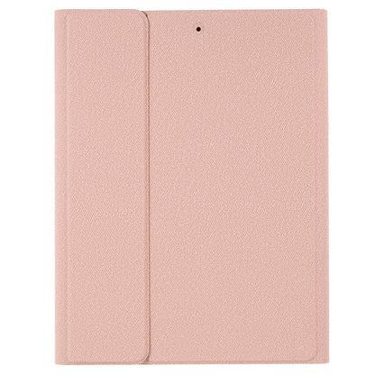 Bluetooth Wireless Keyboard + Cloth Texture TPU Pen Slot Tablet Case with Auto Wake/Sleep for iPad Pro 10.5-inch (2017)/iPad Air 10.5 inch (2019)/iPad 10.2 (2021)/(2020)/(2019)