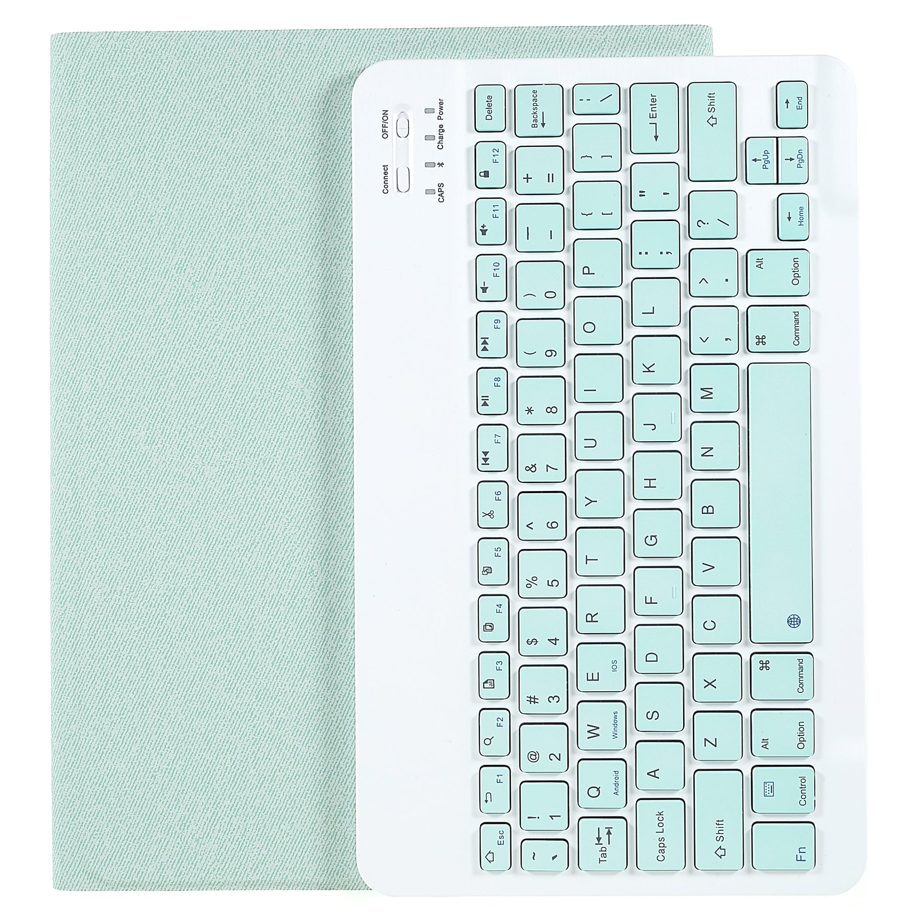 Bluetooth Wireless Keyboard + Cloth Texture TPU Pen Slot Tablet Case with Auto Wake/Sleep for iPad Pro 10.5-inch (2017)/iPad Air 10.5 inch (2019)/iPad 10.2 (2021)/(2020)/(2019)